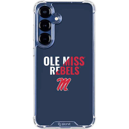 University of Mississippi Ole Miss Rebels Galaxy S25 Clear Case